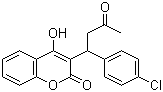 structure of CAS# 81-82-3, 氯灭鼠灵