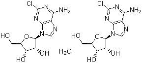 structure of CAS# 81012-94-4, 2-Chloroadenosine hemihydrate