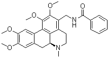 CAS 登录号：81074-94-4, (S)-N-[(5,6,6a,7-四氢-1,2,9,10-四甲氧基-6-甲基-4H-二苯并[de,g]喹啉-3-基)甲基]苯甲酰胺