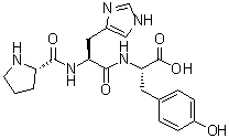structure of CAS# 81075-04-9, L-脯氨酰-L-组氨酰-L-酪氨酸