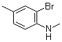 structure of CAS# 81090-31-5, 2-溴-4-甲基-N-甲基苯胺