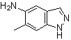 structure of CAS# 81115-45-9, 6-Methyl-1H-indazol-5-amine