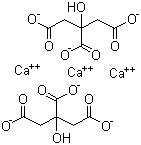 Calcium citrate molecular structure (CAS 813-94-5)