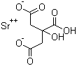 CAS # 813-97-8, Strontium citrate, Strontium 2-hydroxy-1,2,3-propanetricarboxylate, Tristrontium dicitrate