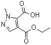 structure of CAS# 81303-65-3, 1-Methyl-1H-pyrazole-4,5-dicarboxylic acid 4-ethyl ester