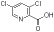 structure of CAS# 81719-53-1, 3,5-二氯-2-吡啶甲酸