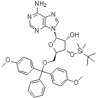 CAS # 81794-12-9, 5'-O-[Bis(4-methoxyphenyl)phenylmethyl]-3'-O-[(1,1-dimethylethyl)dimethylsilyl]adenosine