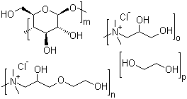 CAS # 81859-24-7 (55353-19-0;53568-66-4), Polyquaternium-10, Cellulose 2-hydroxyethyl 2-[2-hydroxy-3-(trimethylammonio)propoxy]ethyl 2-hydroxy-3-(trimethylammonio)propyl ether chloride