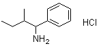 structure of CAS# 81880-29-7, alpha-(1-甲基丙基)苯甲胺盐酸盐
