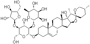 CAS # 81917-50-2, (3beta,25R)-17-Hydroxyspirost-5-en-3-yl O-alpha-L-arabinofuranosyl-(1→4)-O-[6-deoxy-alpha-L-mannopyranosyl-(1→2)]-beta-D-glucopyranoside