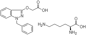 structure of CAS# 81919-14-4, Bendazac L-lysine