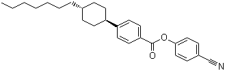 CAS 登录号：81930-18-9, 反式-4-(4-庚基环己基)苯甲酸对氰基苯酚酯