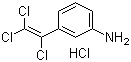 structure of CAS# 81972-27-2, 3-(Trichloroethenyl)benzenamine hydrochloride