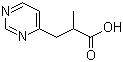structure of CAS# 819850-15-2, 2-甲基-3-嘧啶-4-基丙酸