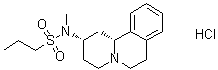 CAS # 82059-29-8, trans-N-(1,3,4,6,7,11b-Hexahydro-2H-benzo[a]quinolizin-2-yl)-N-methyl-1-propanesulfonamide monohydrochloride