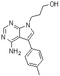 CAS # 821794-94-9, 4-Amino-5-(4-methylphenyl)-7H-pyrrolo[2,3-d]pyrimidine-7-propanol