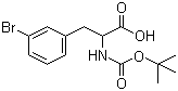 structure of CAS# 82278-95-3, 3-Bromo-N-[(tert-butoxy)carbonyl]phenylalanine