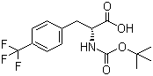 structure of CAS# 82317-83-7, Boc-D-4-三氟甲基苯丙氨酸