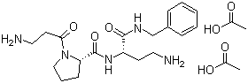 structure of CAS# 823202-99-9, (2S)-beta-丙氨酰-L-脯氨酰-2,4-二氨基-N-(苯甲基)丁酰胺乙酸盐