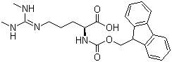 structure of CAS# 823780-66-1, N5-[双(甲基氨基)亚甲基]-N2-[(9H-芴-9-基甲氧基)羰基]-L-鸟氨酸