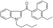 structure of CAS# 824959-81-1, 4-Ethylnaphthalen-1-yl(1-pentylindol-3-yl)methanone
