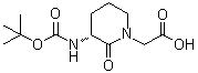 CAS 登录号：82611-51-6, (3R)-3-[[叔丁氧羰基]氨基]-2-氧代-1-哌啶乙酸