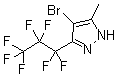 CAS # 82633-48-5, 4-Bromo-3-(heptafluoropropyl)-5-methyl-1H-pyrazole