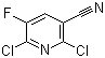 structure of CAS# 82671-02-1, 2,6-Dichloro-5-fluoro-3-pyridinecarbonitrile