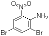 structure of CAS# 827-23-6, 2,4-二溴-6-硝基苯胺