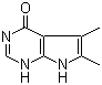 CAS # 82703-35-3, 5,6-Dimethyl-7H-pyrrolo[2,3-d]pyrimidin-4(3H)-one, 3,7-Dihydro-5,6-dimethyl-4H-pyrrolo[2,3-d]pyrimidin-4-one