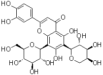 CAS # 83151-90-0, Luteolin 6-C-alpha-L-arabinopyranosyl-8-C-beta-D-glucopyranoside, Isocarlinoside, Luteolin 6-C-arabinosyl-8-C-glucoside