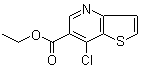 structure of CAS# 83179-01-5, 7-氯噻吩并[3,2-b]吡啶-6-羧酸乙酯