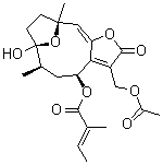 CAS # 83182-58-5, 8alpha-Tigloyloxyhirsutinolide 13-O-acetate