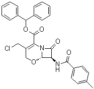 CAS 登录号：83262-52-6, 顺式-3-(氯甲基)-7-[(4-甲基苯甲酰)氨基]-8-氧代-5-氧杂-1-氮杂双环[4.2.0]辛-2-烯-2-羧酸二苯基甲基酯