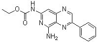 CAS # 83269-15-2, (5-Amino-3-phenylpyrido[3,4-b]pyrazin-7-yl)carbamic acid ethyl ester, NSC 337238