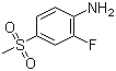 structure of CAS# 832755-13-2, 2-氟-4-(甲基磺酰基)苯胺
