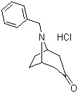 structure of CAS# 83393-23-1, 8-(苯基甲基)-8-氮杂双环[3.2.1]辛-3-酮盐酸盐