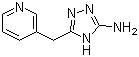 CAS # 83417-25-8, 5-(Pyridin-3-ylmethyl)-4H-1,2,4-triazol-3-amine