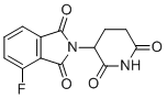 structure of CAS# 835616-60-9, 2-(2,6-二氧代哌啶-3-基)-4-氟-2,3-二氢-1H-异吲哚-1,3-二酮