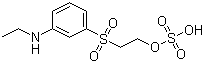 CAS # 83574-63-4, 3-N-Ethylaminophenyl(beta-sulphatoethyl)sulphone, 2-(3-(Ethylamino)phenylsulfonyl)ethyl hydrogen sulfate
