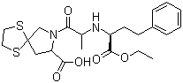 structure of CAS# 83647-97-6, Spirapril