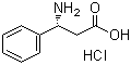 structure of CAS# 83649-48-3, (R)-3-Amino-3-phenylpropionic acid hydrochloride