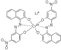 CAS # 83733-07-7, Lithium [1-[(2-hydroxy-4-nitrophenyl)azo]-2-naphthalenolato][1-[(2-hydroxy-5-nitrophenyl)azo]-2-naphthalenolato]chromate