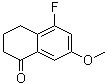 structure of CAS# 837373-16-7, 5-氟-3,4-二氢-7-甲氧基-1(2H)-萘酮