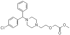 CAS # 83881-46-3, Methyl 2-[2-[4-[(4-chlorophenyl)phenylmethyl]-1-piperazinyl]ethoxy]acetate
