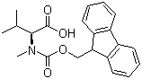 structure of CAS# 84000-11-3, Fmoc-N-methyl-L-valine