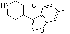 structure of CAS# 84163-13-3, 6-氟-3-哌啶-4-基-1,2-苯并异噁唑盐酸盐