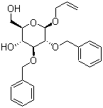 CAS # 84218-68-8, 2-Propen-1-yl 2,3-bis-O-(phenylmethyl)-beta-D-glucopyranoside, 2-Propenyl 2,3-bis-O-(phenylmethyl)-beta-D-glucopyranoside