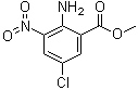 structure of CAS# 84228-49-9, 2-氨基-5-氯-3-硝基苯甲酸甲酯