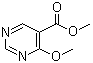 CAS # 84332-00-3, 4-Methoxy-5-pyrimidinecarboxylic acid methyl ester